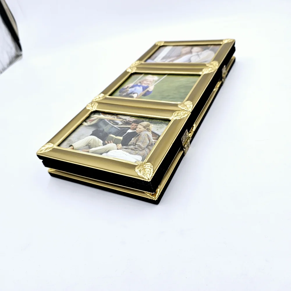 New Loui Michel Table Top Memories 3 Panel Screen 9 Picture Frames